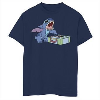 Disney's Lilo & Stitch Boys 8-20 Record Player Stitch Graphic Tee