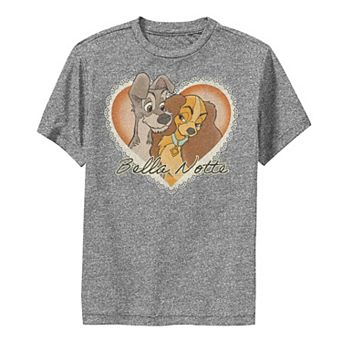 Disney's Lady & The Tramp Boys 8-20 Vintage Valentine Performance Graphic Tee