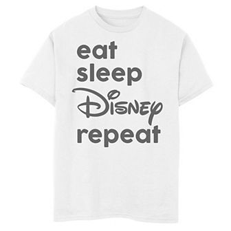 Disney's Boys 8-20 Eat Sleep Disney Repeat Graphic Tee