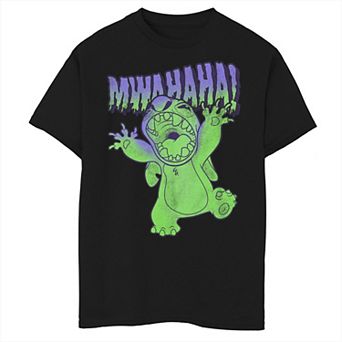 Disney's Lilo & Stitch Boys 8-20 Halloween Stitch Mwahaha Portrait Graphic Tee