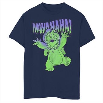 Disney's Lilo & Stitch Boys 8-20 Halloween Stitch Mwahaha Portrait Graphic Tee