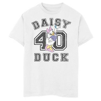Disney's Daisy Duck Boys 8-20 Varsity Text # 40 Graphic Tee