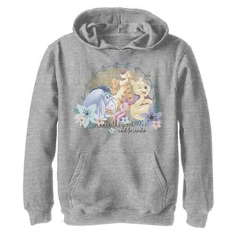 Disney's Winnie The Pooh & Friends Boys 8-20 Floral Portrait Graphic Fleece Hoodie