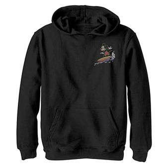 Disney's Mickey Mouse & Friends Boys 8-20 Surfing Mickey Left Chest Graphic Fleece Hoodie