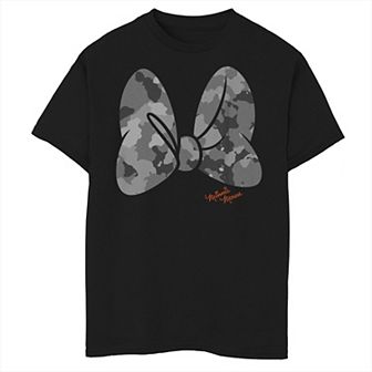 Disney's Minnie Mouse Boys 8-20 Camouflage Logo Graphic Tee