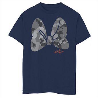 Disney's Minnie Mouse Boys 8-20 Camouflage Logo Graphic Tee