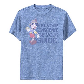 Disney's Pinocchio Boys 8-20 Let Your Conscience Be Your Guide Performance Graphic Tee