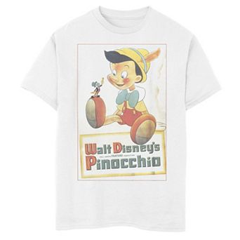 Disney's Pinocchio Boys 8-20 Vintage Portrait Graphic Tee