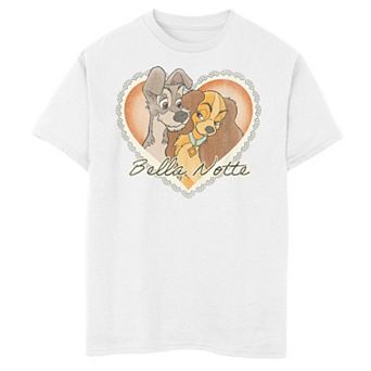 Disney's Lady & The Tramp Boys 8-20 Vintage Valentine Graphic Tee