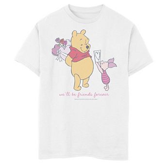 Disney's Winnie The Pooh Boys 8-20 Valentine's Day Friends Forever Graphic Tee