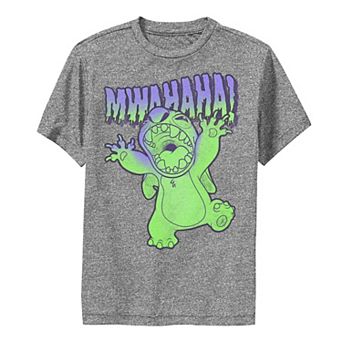 Disney's Lilo & Stitch Boys 8-20 Halloween Stitch Mwahaha Portrait Performance Graphic Tee