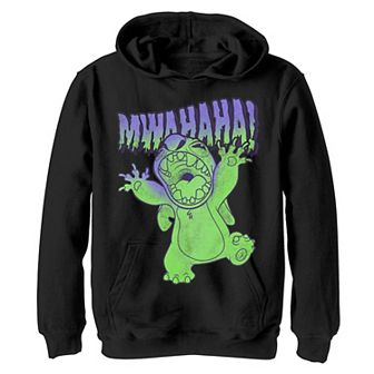 Disney's Lilo & Stitch Boys 8-20 Halloween Stitch Mwahaha Portrait Graphic Fleece