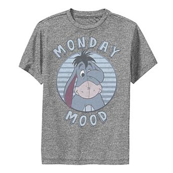 Disney's Winnie The Pooh Eeyore Boys 8-20 Monday Mood Performance Graphic Tee
