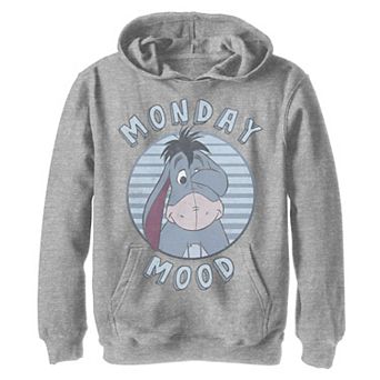 Disney's Winnie The Pooh Eeyore Boys 8-20 Monday Mood Graphic Fleece Hoodie