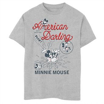 Disney's Minnie Mouse Boys 8-20 American Darling Comic Graphic Tee