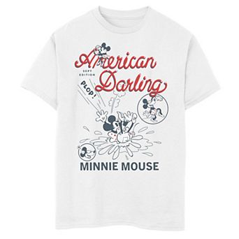 Disney's Minnie Mouse Boys 8-20 American Darling Comic Graphic Tee