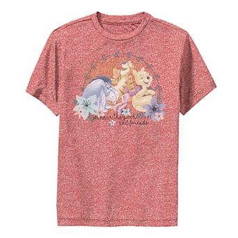 Disney's Winnie The Pooh & Friends Boys 8-20 Floral Portrait Performance Graphic Tee