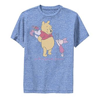 Disney's Winnie The Pooh Boys 8-20 Valentine's Day Friends Forever Performance Graphic Tee