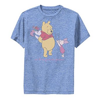 Disney's Winnie The Pooh Boys 8-20 Valentine's Day Friends Forever Performance Graphic Tee
