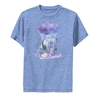 Disney's Winnie The Pooh Eeyore Boys 8-20 Watercolor Rain Cloud Performance Graphic Tee
