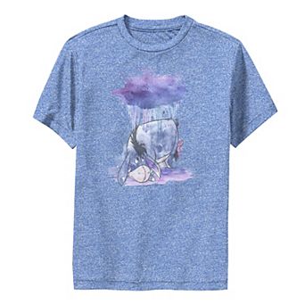 Disney's Winnie The Pooh Eeyore Boys 8-20 Watercolor Rain Cloud Performance Graphic Tee