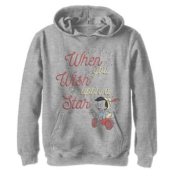 Disney's Pinocchio Boys 8-20 When You Wish Upon A Star Graphic Fleece Hoodie