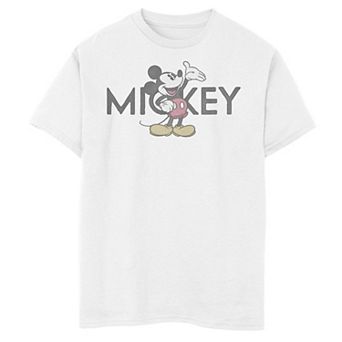 Disney's Mickey Mouse & Friends Boys 8-20 Classic Mickey Text Graphic Tee