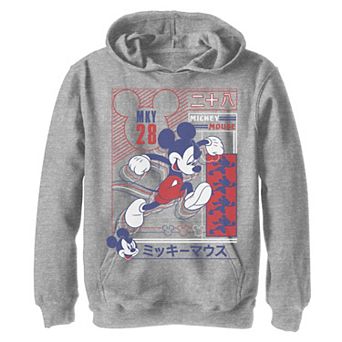 Disney's Mickey Mouse & Friends Boys 8-20 Mickey Kanji Poster Graphic Fleece Hoodie