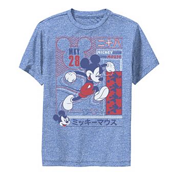 Disney's Mickey Mouse & Friends Boys 8-20 Mickey Kanji Poster Performance Graphic Tee
