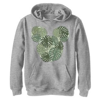 Disney's Mickey Mouse & Friends Boys 8-20 Mickey Monstera Plant Fill Graphic Fleece Hoodie
