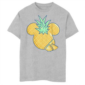Disney's Mickey Mouse & Friends Boys 8-20 Mickey Pineapple Logo Graphic Tee