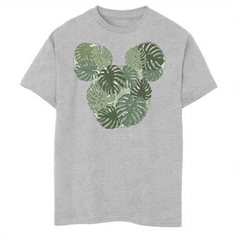 Disney's Mickey Mouse & Friends Boys 8-20 Mickey Monstera Plant Fill Graphic Tee
