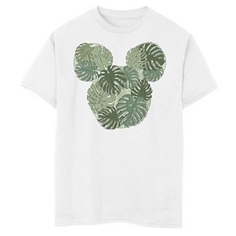 Disney's Mickey Mouse & Friends Boys 8-20 Mickey Monstera Plant Fill Graphic Tee