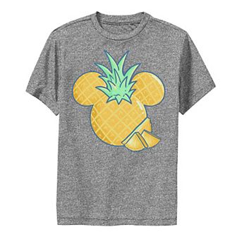 Disney's Mickey Mouse & Friends Boys 8-20 Mickey Pineapple Logo Performance Graphic Tee
