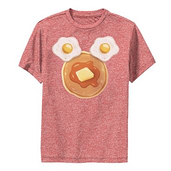 Disney's Mickey Mouse & Friends Boys 8-20 Mickey Pancakes & Eggs Ears Performance Graphic Tee