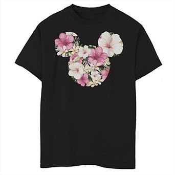 Disney's Mickey Mouse & Friends Boys 8-20 Mickey Floral Fill Graphic Tee