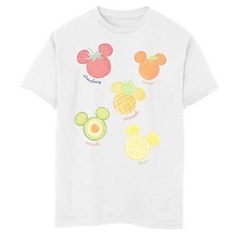 Disney's Mickey Mouse & Friends Boys 8-20 Mickey Fruit Logos Graphic Tee