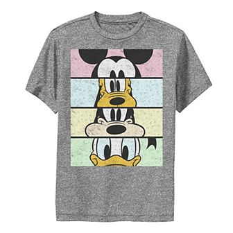 Disney's Mickey Mouse & Friends Boys 8-20 Group Comic Panels Performance Graphic Tee