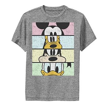 Disney's Mickey Mouse & Friends Boys 8-20 Group Comic Panels Performance Graphic Tee