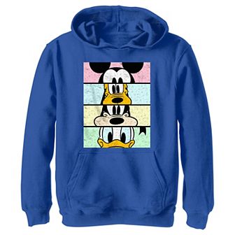 Disney's Mickey Mouse & Friends Boys 8-20 Group Comic Panels Graphic Fleece Hoodie