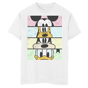Disney's Mickey Mouse & Friends Boys 8-20 Group Comic Panels Graphic Tee