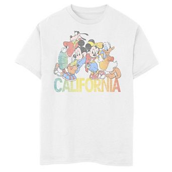 Disney's Mickey Mouse & Friends Boys 8-20 California Group Shot Graphic Tee
