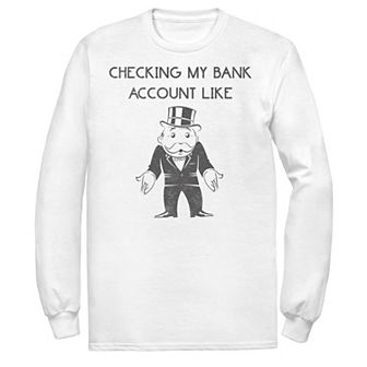 Men's Monopoly Checking My Bank Account Like Tee
