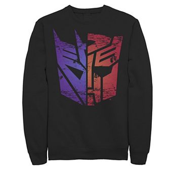 Men's Transformers Decepticon Autobot Split Logo Sweatshirt
