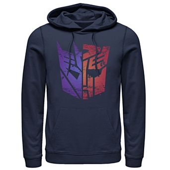 Men's Transformers Decepticon Autobot Split Logo Hoodie