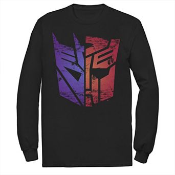 Men's Transformers Decepticon Autobot Split Logo Tee