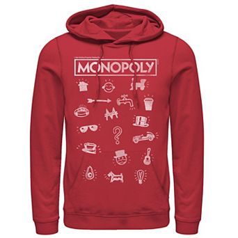 Men's Monopoly Pieces Icon Stack Hoodie
