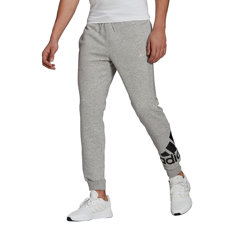 Big & Tall adidas Big Logo Fleece Pants, Mens, Size: Large Tall, Med Grey