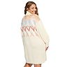 Juniors' Plus Size SO® Oversized Turtleneck Sweater Dress