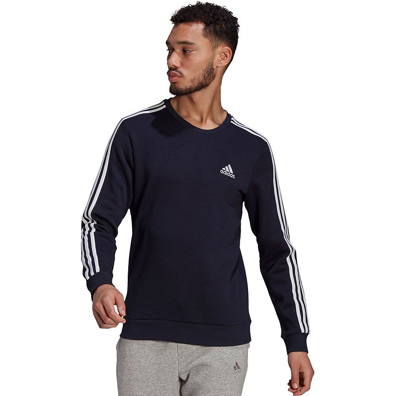 Big & Tall adidas Essentials Fleece Sweatshirt, Mens, Size: 3XL, Dark Blue